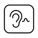 Basic hearing check icon